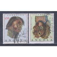 [675] Ангола 1976. Культура Африки.Маски. Гашеная серия.