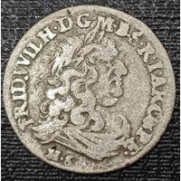 Бранденбург-Пруссия 6 грошей, 1681 года. Фридрих Вильгельм I