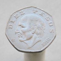 Мексика 10 песо 1981