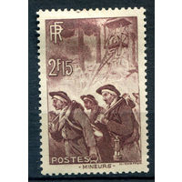 Франция - 1938/39г. - шахётры, 2,15 Fr - 1 марка - MH [Mi 411]. #2-Fr-43-A-2