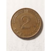 Германия 2 пфенинга 1971 G