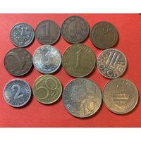 Австрия 12 разных монет