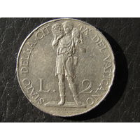 Ватикан. 2 лиры.1930. С 20 копеек. Распродажа коллекции. Смотрите другие лоты.