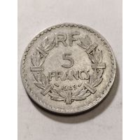 Франция 5 франков 1949