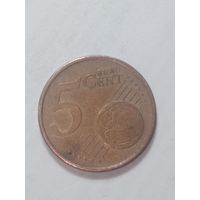 Германия 5 центов 2005 года . J