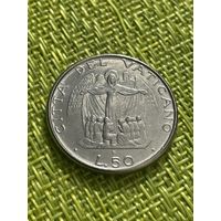 Ватикан 50 лир 1987 г