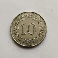 Мальта 10 центов 1972 г.  (2)