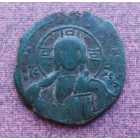 Византия. Василий II Болгаробойца 976-1025 гг. Анонимный фоллис. Крупный 11 гр. (3)