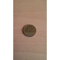 Аргентина, 10 сентаво 2008 года.