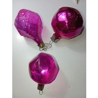 Ёлочные игрушки -  Кристаллы , СССР .
