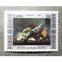 Марка Куба 1987 год Национальный музей Живопись
