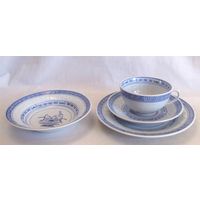 Чайная тройка + Блюдце Чай Пиала Рисовый фарфор Китай