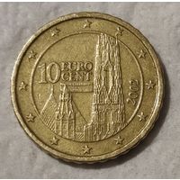 Австрия 10 евроцентов, 2002 (14-18-13)