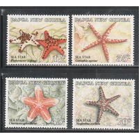 Папуа Новая-Гвинея-1987 (Мих.553-556) , ** , Морская фауна, (полная серия)