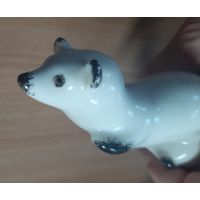 Фигурка фарфоровая ласка, соболь, куница , Полонное , СССР.