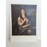Открытка, 1958г. Государственный Эрмитаж. Тициан. Мария Магдалина. 14