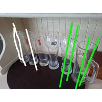 Пивные бокалы ,большие 1980-х-90х