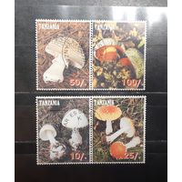 Танзания. 1998 год. Флора. Грибы. 2 сцепки (981)