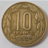 Экваториальные африканские штаты 10 франков 1967, экваториальная африка,камерун