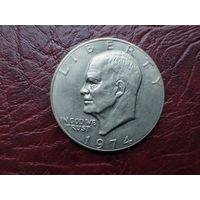 1 доллар США 1974 г. Без буквы.