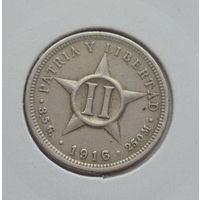 Куба 2 сентаво 1916 год состояние холдер