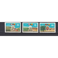 Флора. Деревья и плоды. Дагомея. 1969. 3 марки б/з. Michel N 390-392 (- е).