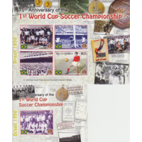 Футбол 75 лет первому ЧМ по футболу 2005 Гамбия MNH