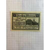 50 пфеннингов (нотгельды) г. Германия.