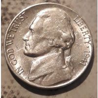 5 центов  1941 S США Джеферсон XF
