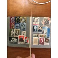 Альбом марок: Почта СССР , Ленин ,  государственный эрмитаж , 1965 советское кино, 1969 ,1961 ,волга жигули,слава октябрю,живые и мёртвые.