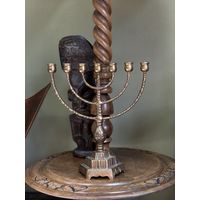 Подсвечник латунный менора