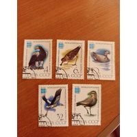1982 СССР фауна птицы серия MNH** (3-11)