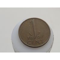 1 цент Нидерланды 1967 год  лот 7