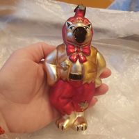 Волк на реставрацию ,ёлочная игрушка