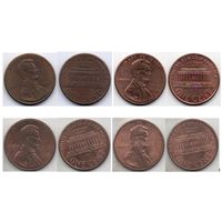 СОЕДИНЁННЫЕ ШТАТЫ АМЕРИКИ 1 ЦЕНТ. ПОГОДОВКА. Цена за одну монету.