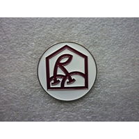 Знак нагрудный. Вишни вишенки черешня. Логотип эмблема. Нейзильбер цанга.