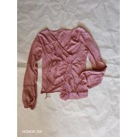 Пудрово розовый топ / кардиган Motivi, винтаж, размер М