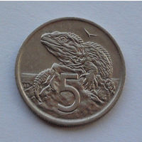 Новая Зеландия 5 центов. 1974 г.