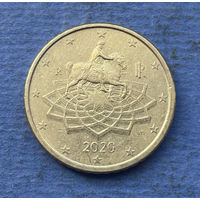 Италия 50 евроцентов 2020