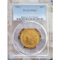 10 $ США 1911   PCGS  MS-62