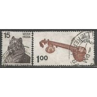 Индия. Местные мотивы. 1974г. Mi#601-02. Серия.