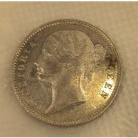 С рубля без мц! 1 рупия 1840 Британская Индия портретное серебро