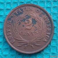 США 2 цента 1866 года. Предложи свою цену или обмен!
