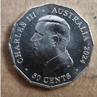 Австралия 50 центов, 2024 г., 50 лет Национальному комитету по празднованию Дня аборигенов и островитян, UC# 2412