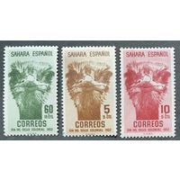 Испанские колонии. Сахара 1952. Фауна 3 марки. 129-31