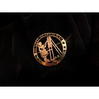 Брошь, тематическая, художник "Моя работа детская игра"