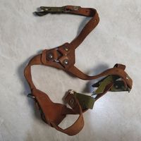 Подбородочный ремень к шлему стальному (каске) СШ-40. Кожа