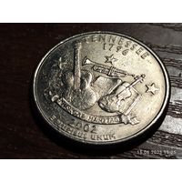 США 25 центов квотер 2002 Теннесси