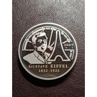20 евро 2009г Gustave Eiffel Серебро Состояние Proof!!!