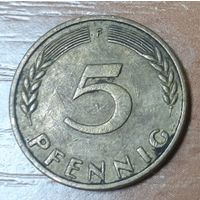 Германия 5 пфеннигов, 1950 Ф